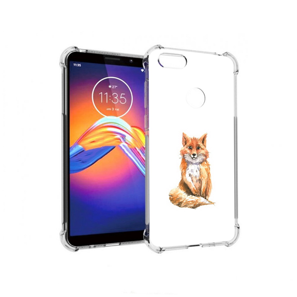

Чехол MyPads Tocco для Motorola Moto E6 детская лиса (PT227058.343.320), Прозрачный, Tocco