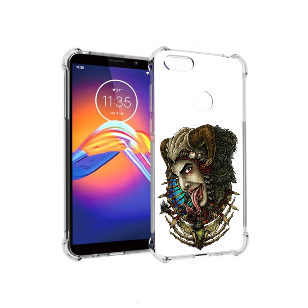 

Чехол MyPads Tocco для Motorola Moto E6 длинный язык (PT227058.343.330), Прозрачный, Tocco