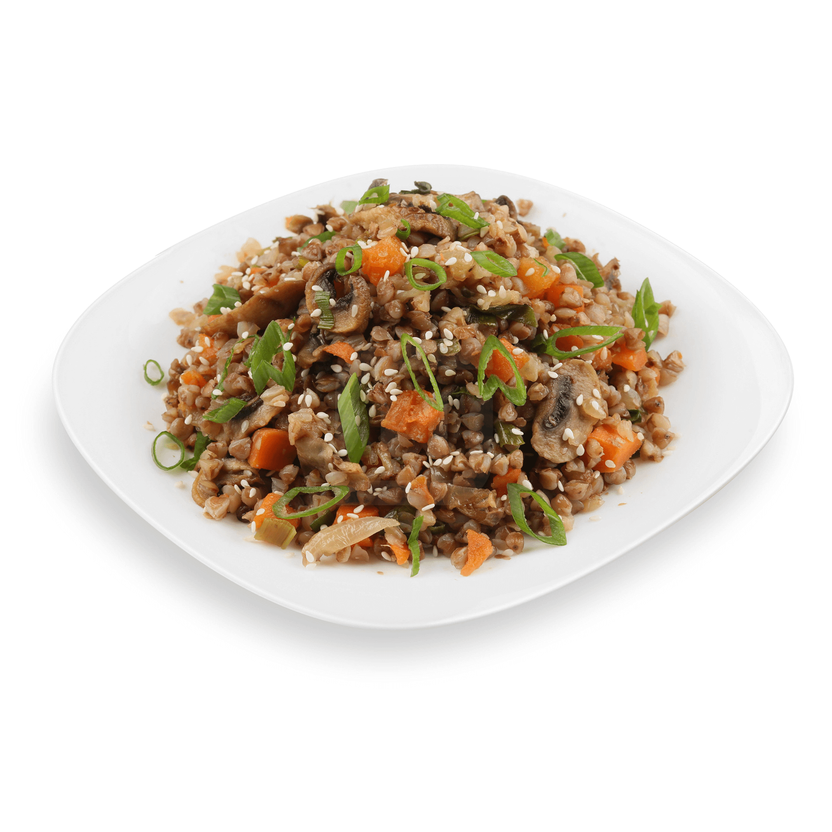 

Гречка с грибами и овощами +-200 г