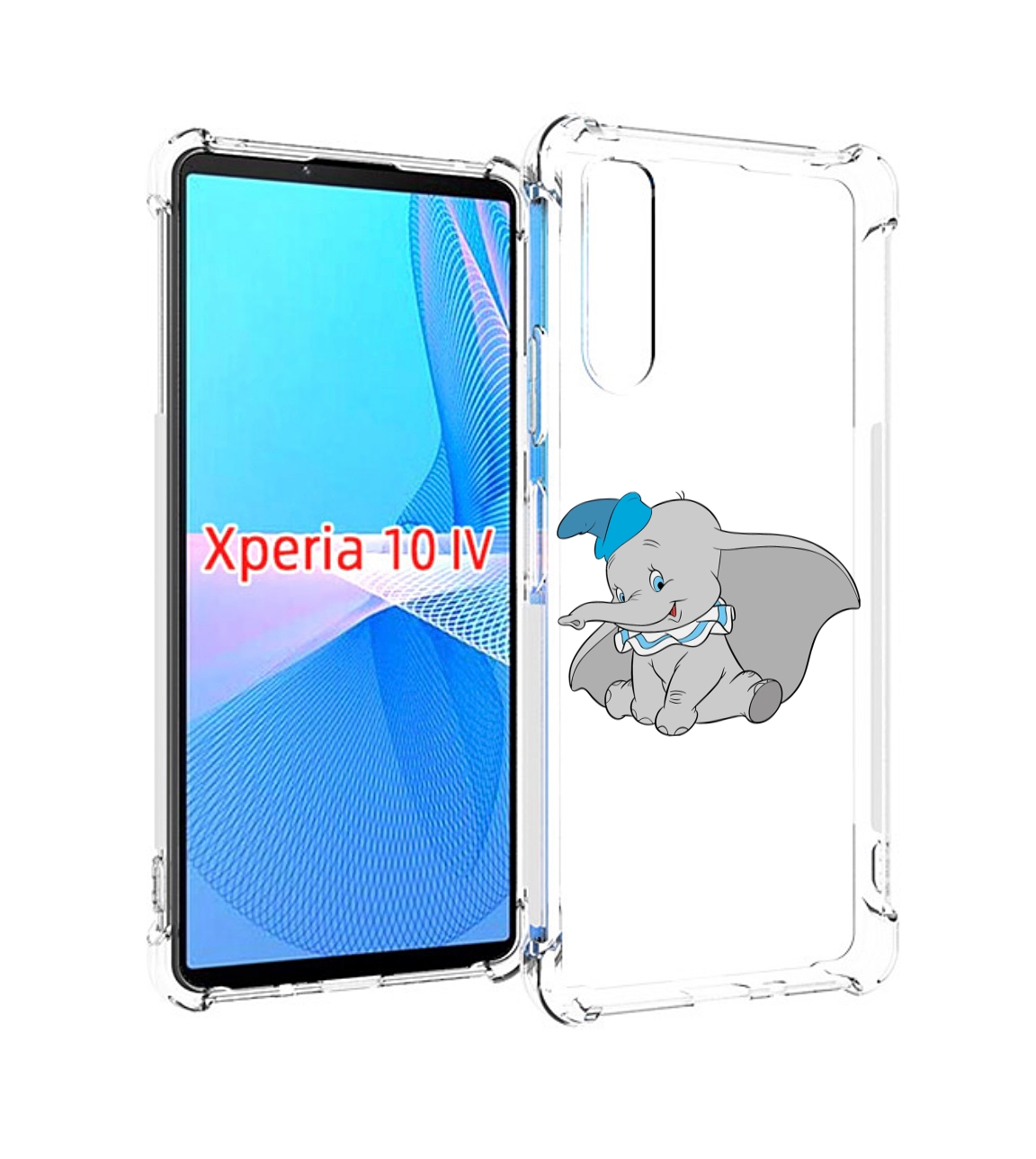 

Чехол MyPads слоненок-с-большими-ушками для Sony Xperia 10 IV (10-4), Прозрачный, Tocco