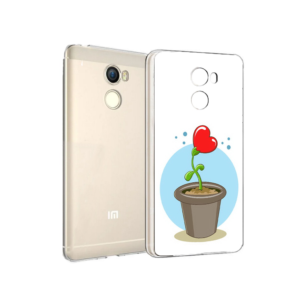 

Чехол MyPads Tocco для Xiaomi Redmi 4 Растение любви 14 февраля (PT47306.287.145), Прозрачный, Tocco