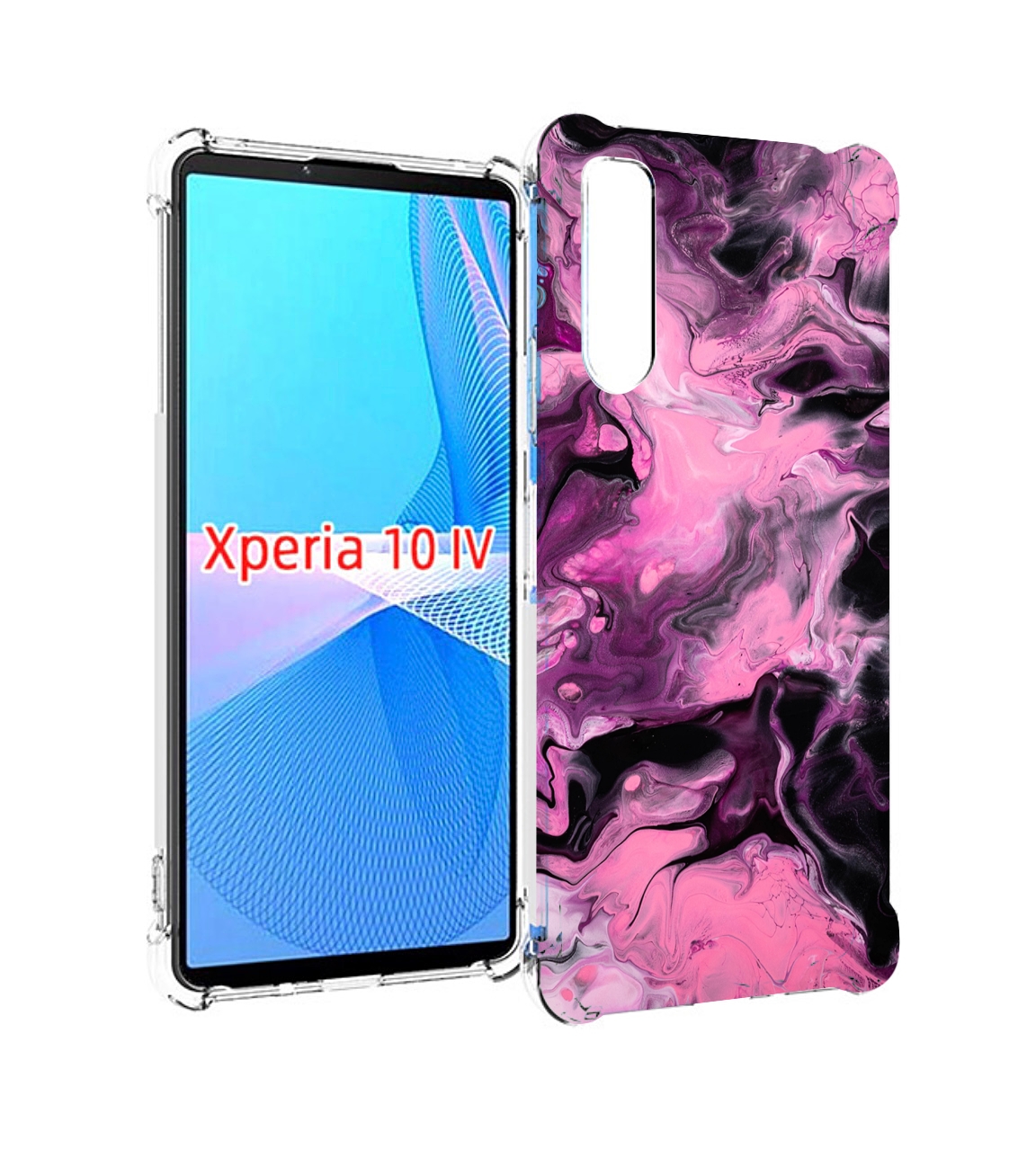 

Чехол MyPads смешивание-фиолетового для Sony Xperia 10 IV (10-4), Прозрачный, Tocco