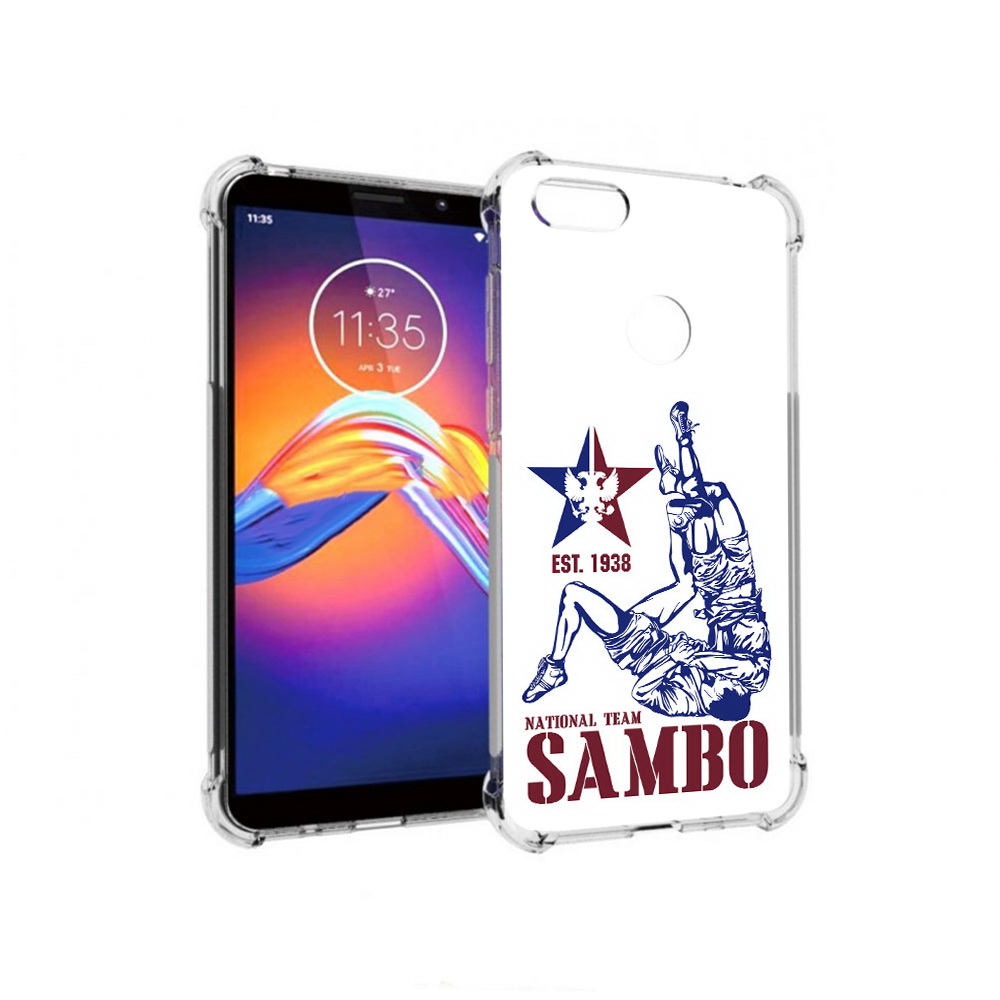 

Чехол MyPads Tocco для Motorola Moto E6 единоборства самбо (PT227058.343.344), Прозрачный, Tocco