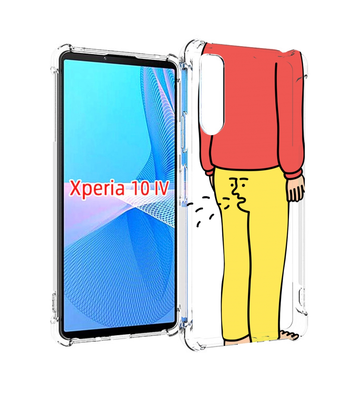 

Чехол MyPads смешной-мужчина для Sony Xperia 10 IV (10-4), Прозрачный, Tocco