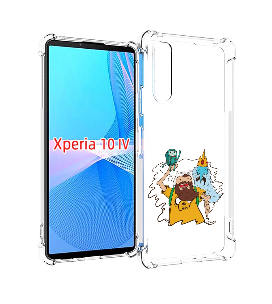 

Чехол MyPads время приключений старый Финн для Sony Xperia 10 IV (10-4), Прозрачный, Tocco