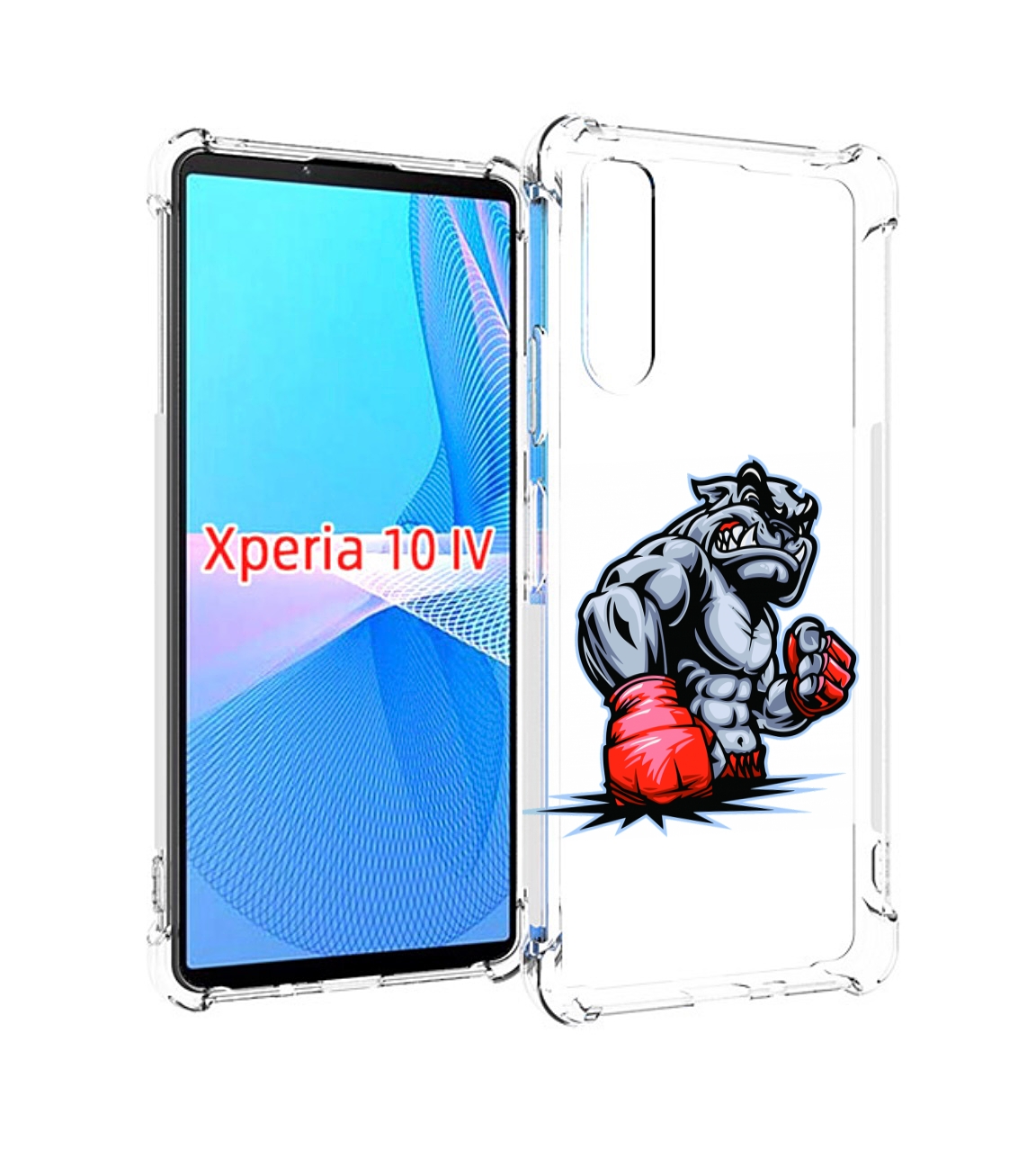 

Чехол MyPads собака-боксер для Sony Xperia 10 IV (10-4), Прозрачный, Tocco