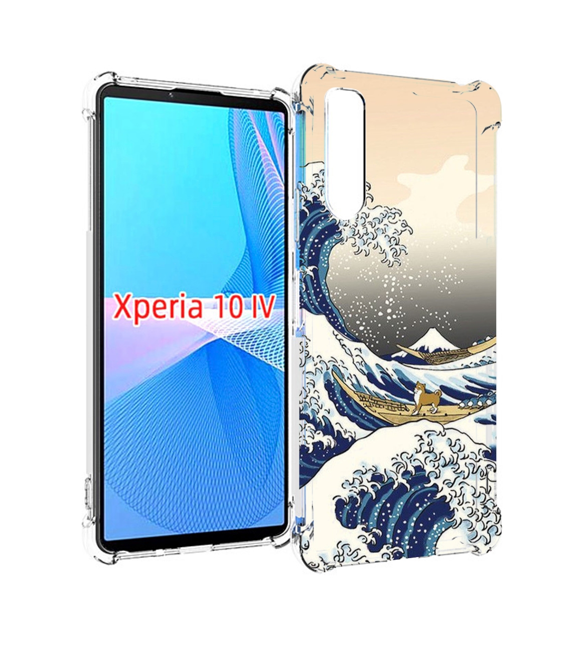 

Чехол MyPads собаки-на-плоту для Sony Xperia 10 IV (10-4), Прозрачный, Tocco