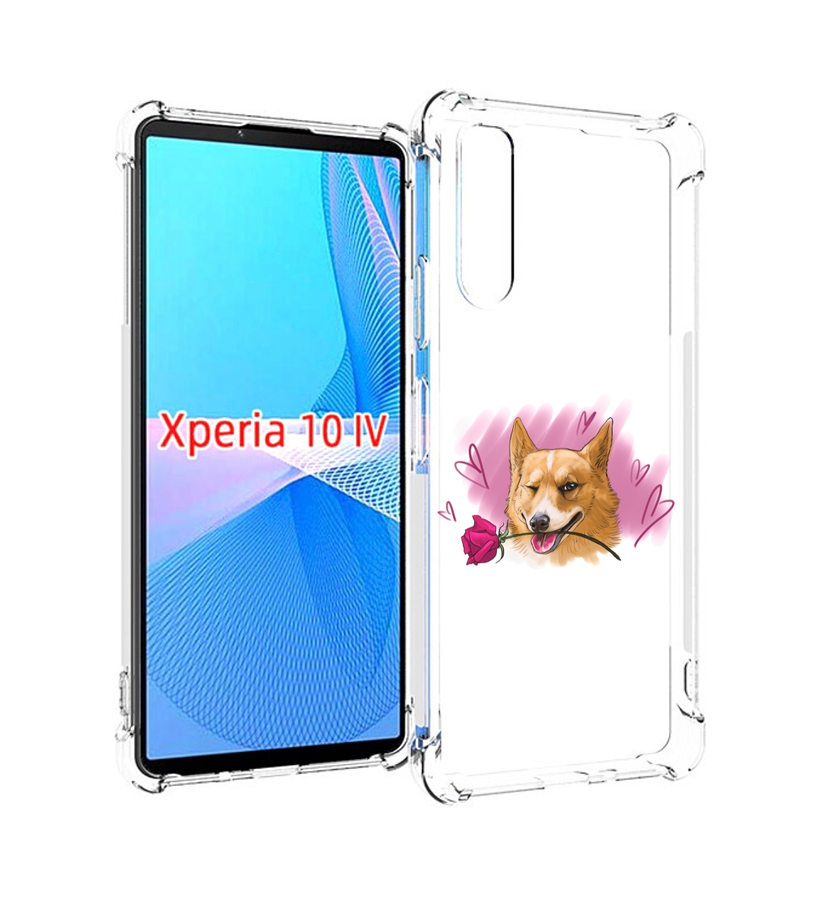 

Чехол MyPads собачка-с-розочкой для Sony Xperia 10 IV (10-4), Прозрачный, Tocco