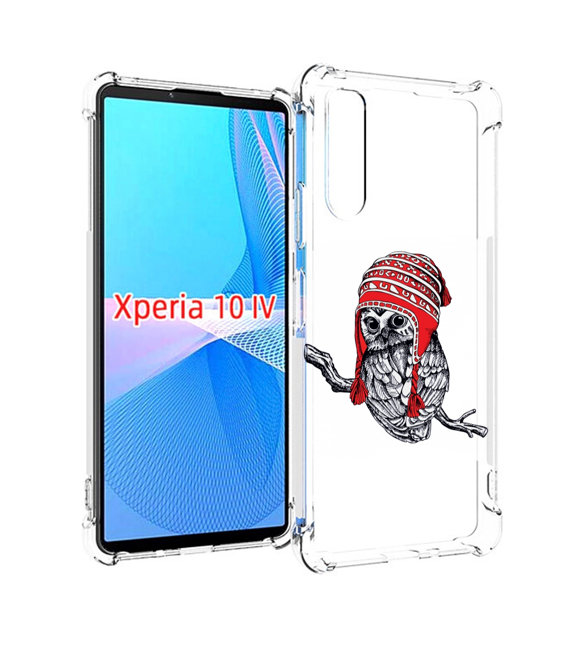 

Чехол MyPads сова-в-красной-шапке-на-веточке для Sony Xperia 10 IV (10-4), Прозрачный, Tocco