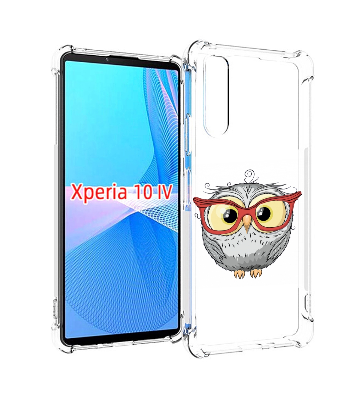 

Чехол MyPads сова-в-красных-очках для Sony Xperia 10 IV (10-4), Прозрачный, Tocco