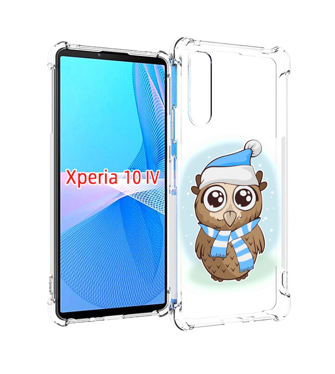 

Чехол MyPads сова-в-шарфике-и-шапке для Sony Xperia 10 IV (10-4), Прозрачный, Tocco