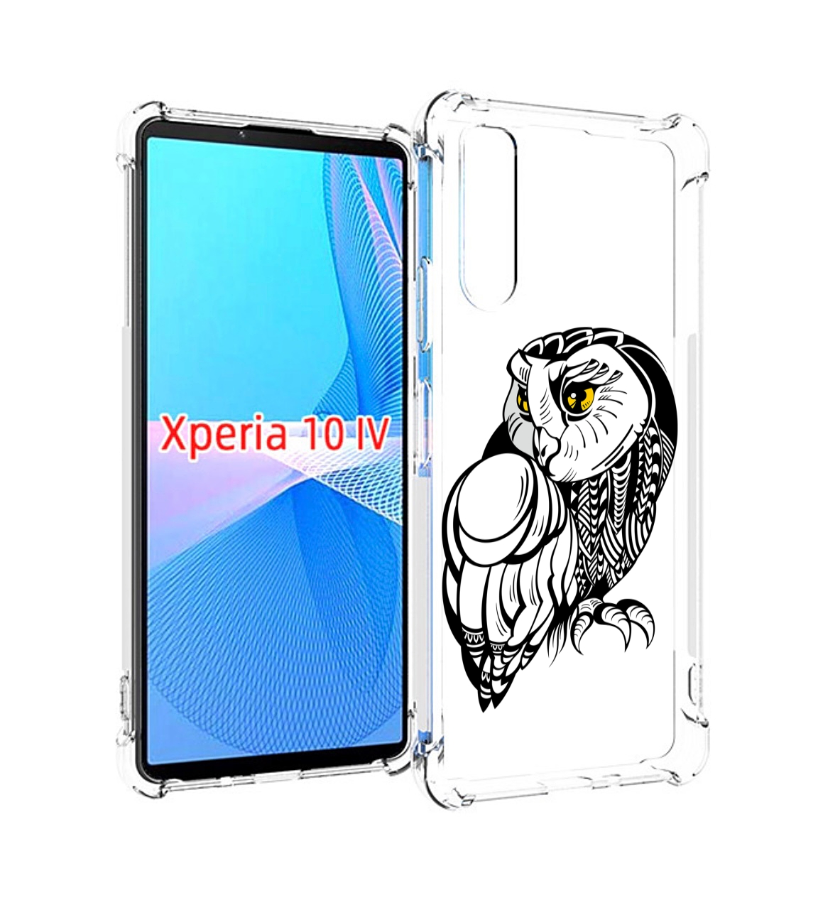 

Чехол MyPads сова-красотка для Sony Xperia 10 IV (10-4), Прозрачный, Tocco