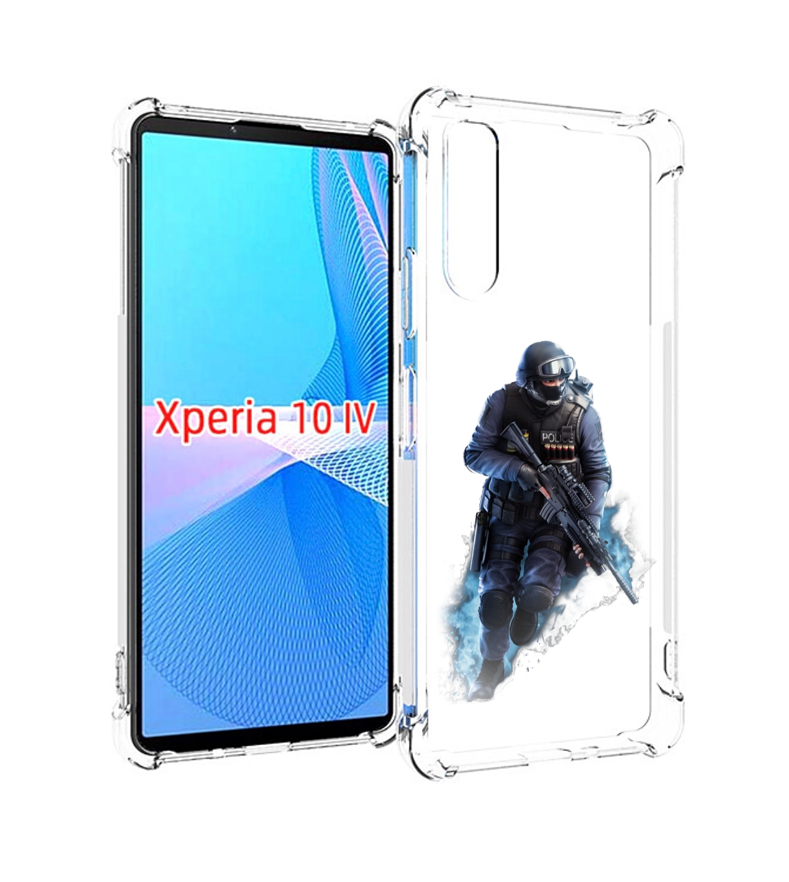 

Чехол MyPads спецназ-ксго для Sony Xperia 10 IV (10-4), Прозрачный, Tocco