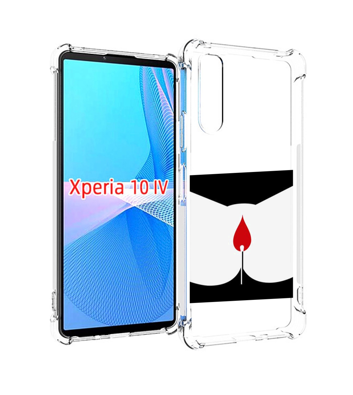 

Чехол MyPads спичка горит для Sony Xperia 10 IV (10-4), Прозрачный, Tocco