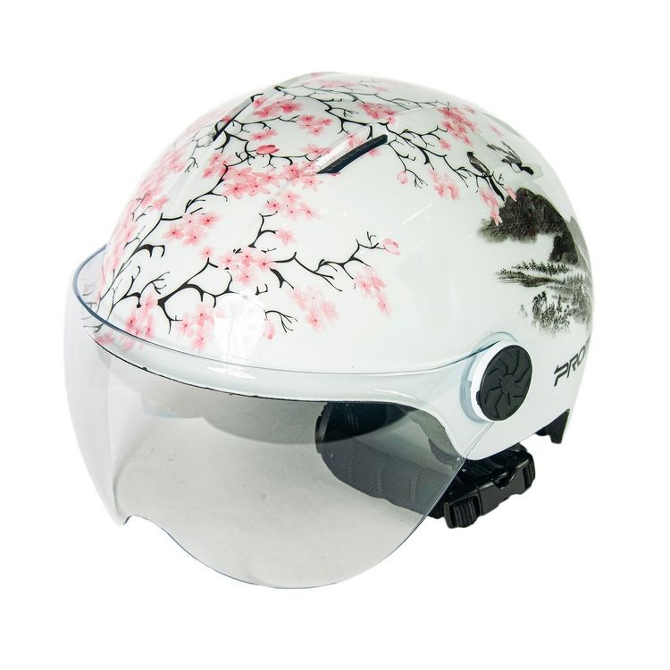 

Велошлем Promend TK-12H18 с визором р.L, white, Белый;серый;черный;розовый, TK-12H18