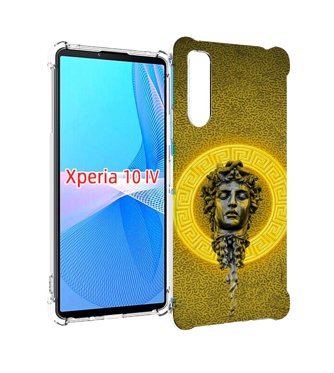 

Чехол MyPads статуя версачи для Sony Xperia 10 IV (10-4), Прозрачный, Tocco