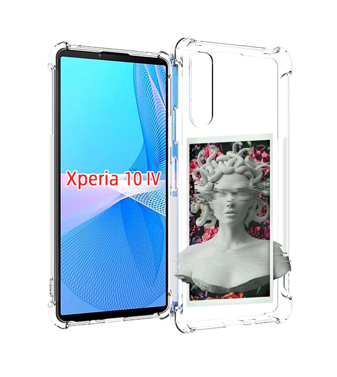 

Чехол MyPads статуя-медузы для Sony Xperia 10 IV (10-4), Прозрачный, Tocco