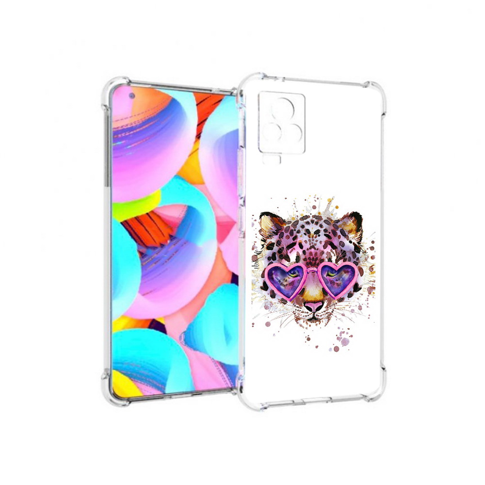

Чехол MyPads Tocco для Vivo IQOO 7 модный леопард, Прозрачный, Tocco