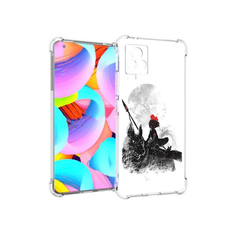 

Чехол MyPads Tocco для Vivo IQOO 7 мононоке, Прозрачный, Tocco