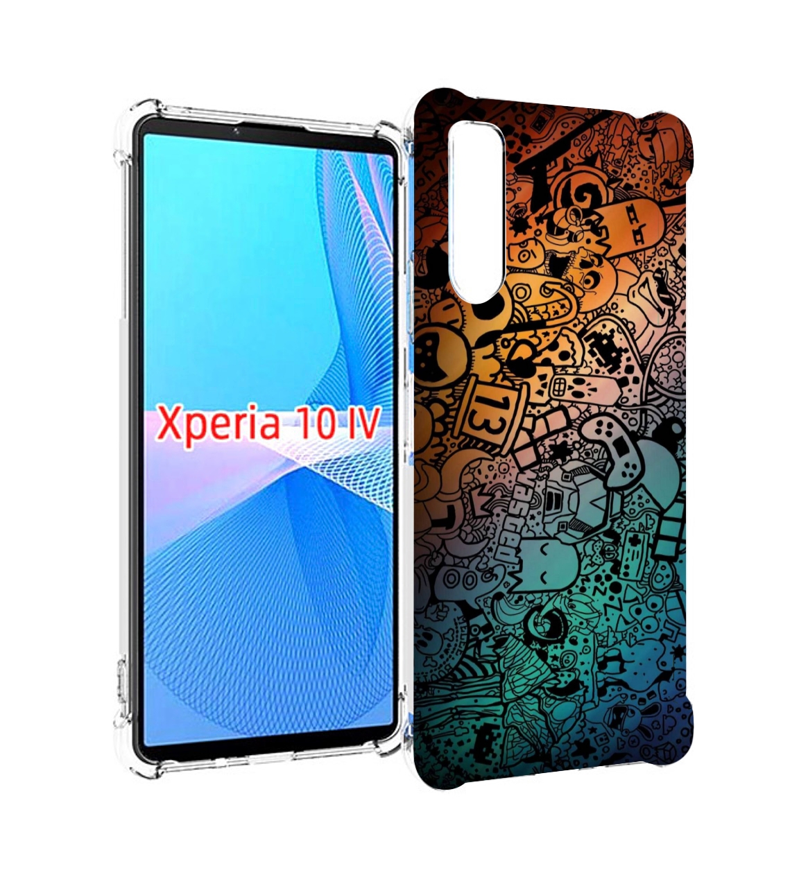 

Чехол MyPads стикеты в тени для Sony Xperia 10 IV (10-4), Прозрачный, Tocco