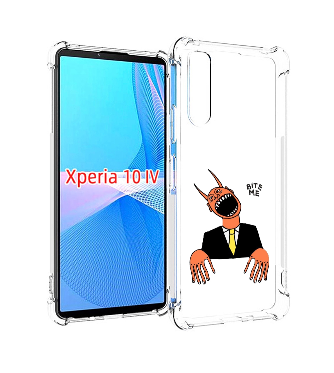 

Чехол MyPads странный чертик с длинными пальцами для Sony Xperia 10 IV (10-4), Прозрачный, Tocco