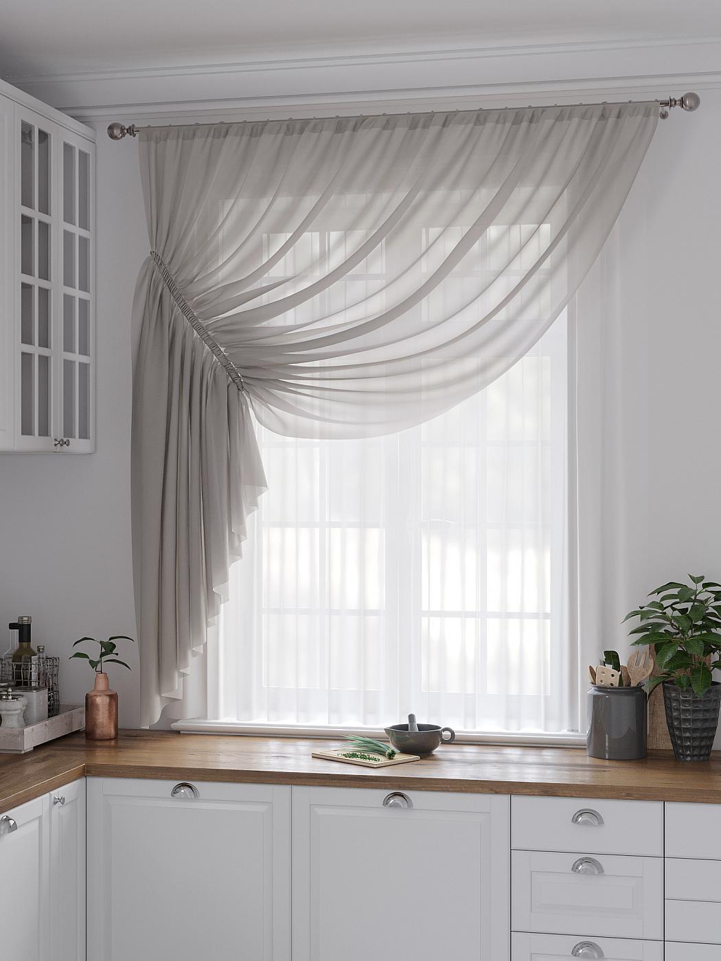 

Комплекты штор AT HOME / шторы в комнату 300х180 см / Лолиф (серый), 206880