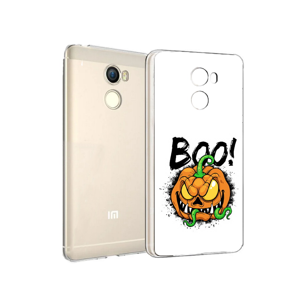 

Чехол MyPads Tocco для Xiaomi Redmi 4 Хэллоуин бу (PT47306.287.193), Прозрачный, Tocco