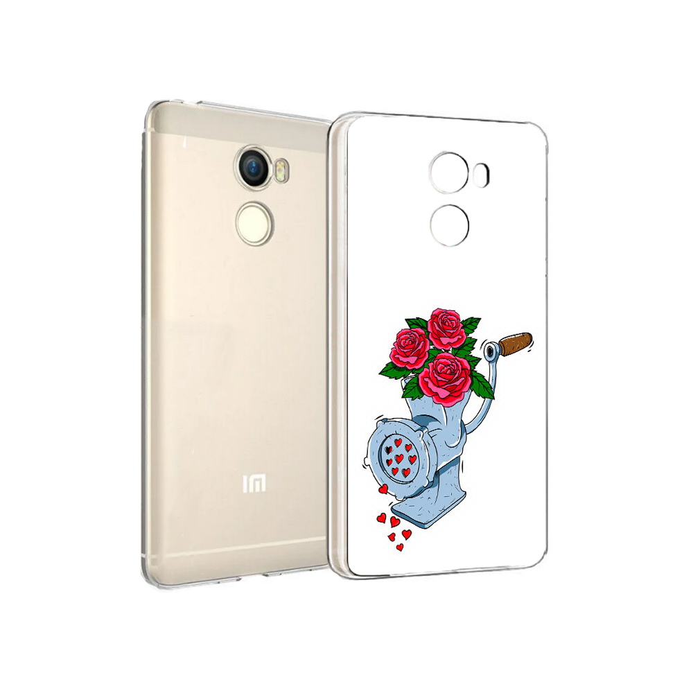 

Чехол MyPads Tocco для Xiaomi Redmi 4 Цветочные сердца (PT47306.287.199), Прозрачный, Tocco