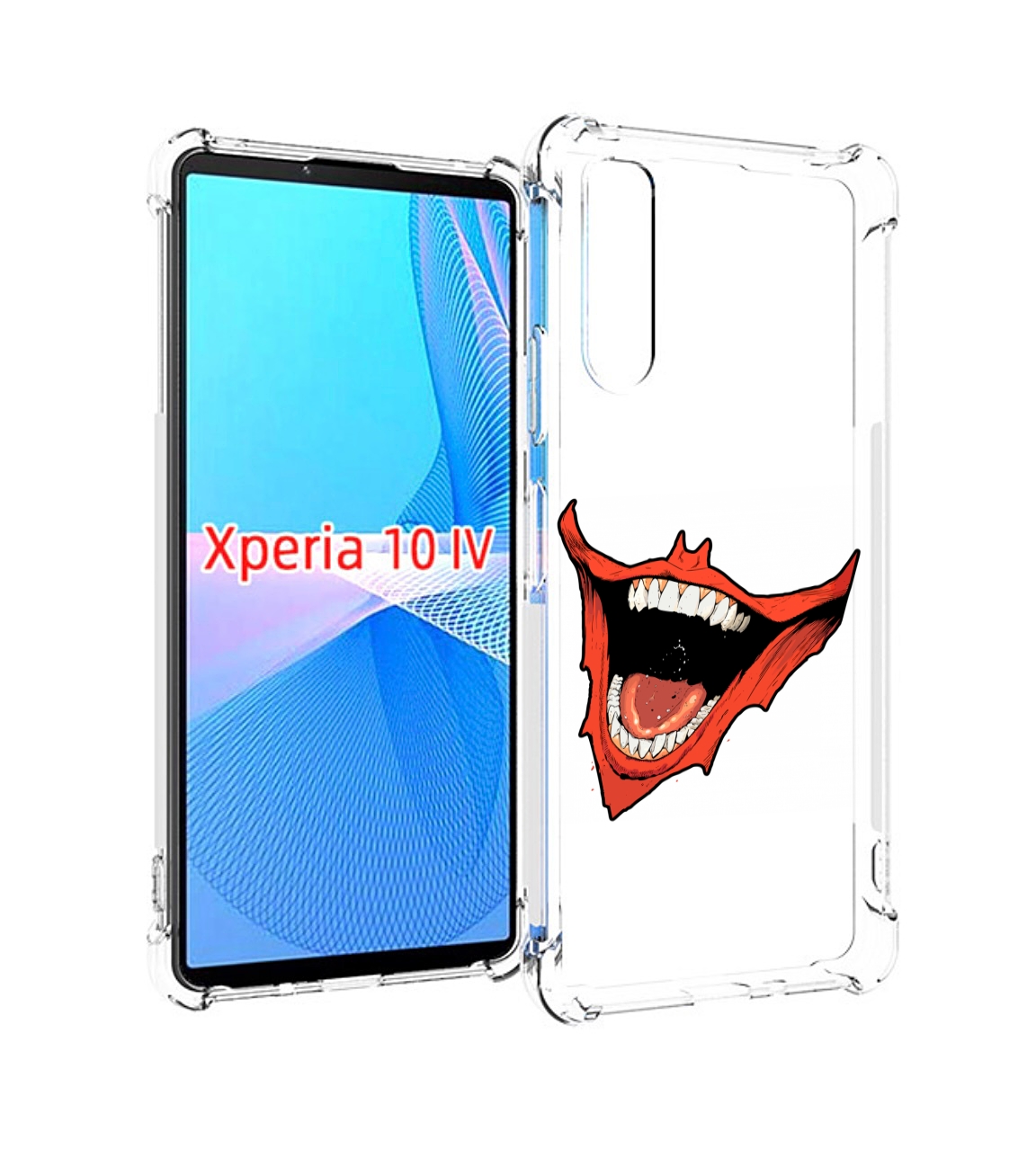 

Чехол MyPads страшная-улыбка для Sony Xperia 10 IV (10-4), Прозрачный, Tocco