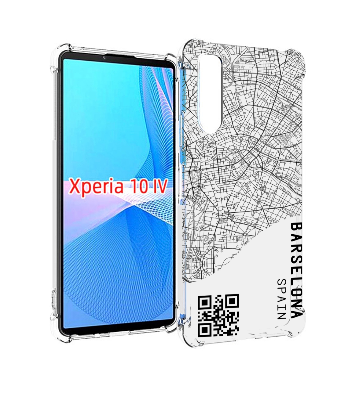 

Чехол MyPads схема-барселона для Sony Xperia 10 IV (10-4), Прозрачный, Tocco
