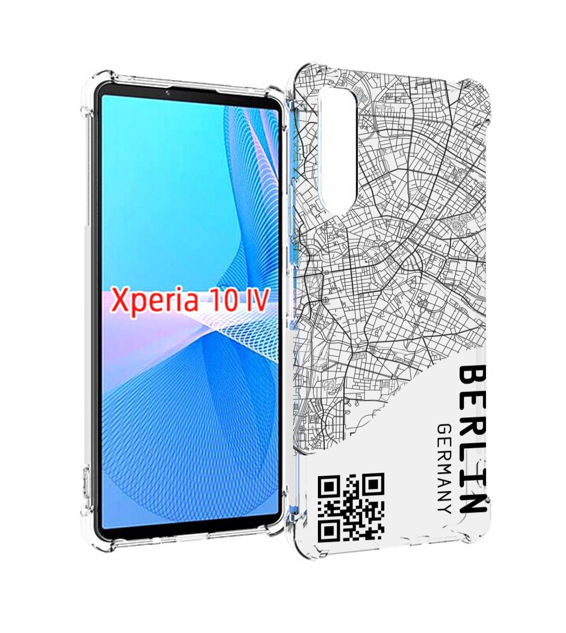 

Чехол MyPads схема-берлин для Sony Xperia 10 IV (10-4), Прозрачный, Tocco