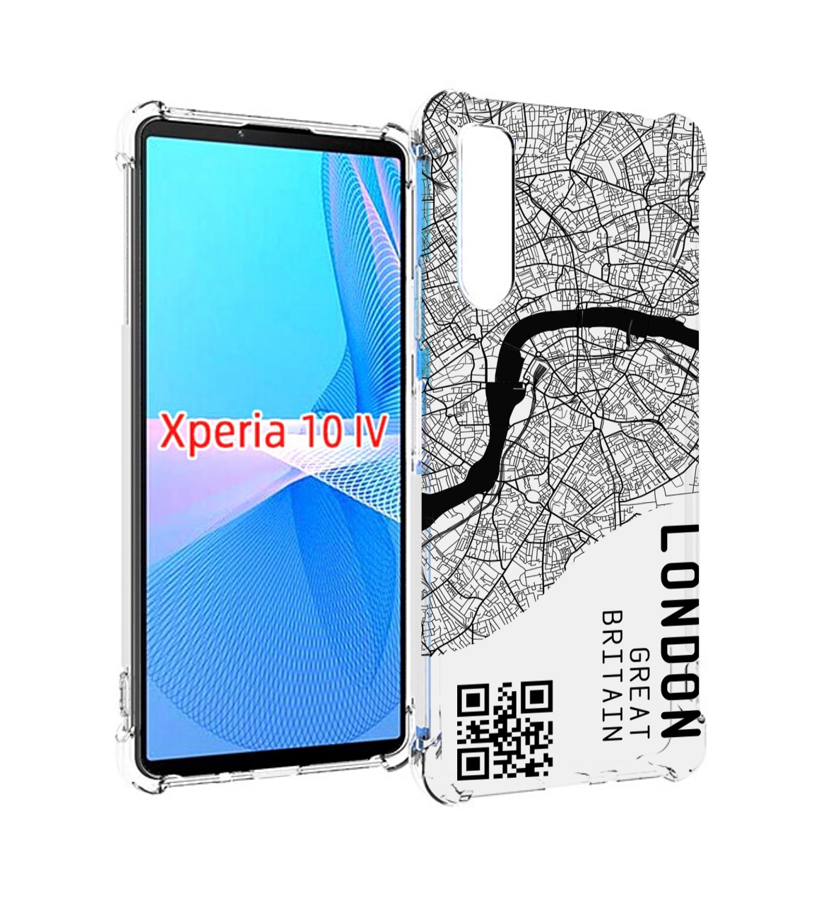 

Чехол MyPads схема-лондон для Sony Xperia 10 IV (10-4), Прозрачный, Tocco
