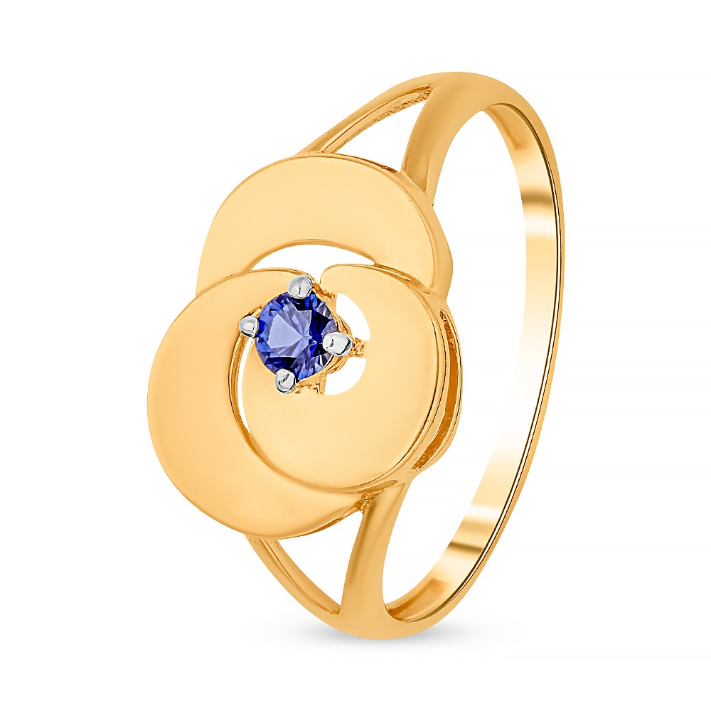 

Кольцо из золота р.  585Gold 101015245, сапфир искусственный, 101015245