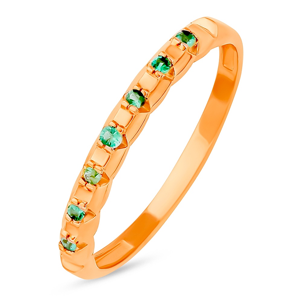 

Кольцо из красного золота с изумрудом р. , 585Gold 101015260, 101015260