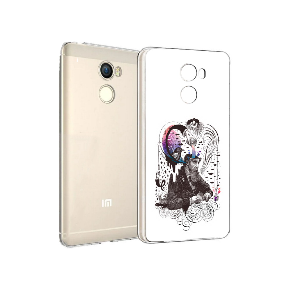 

Чехол MyPads Tocco для Xiaomi Redmi 4 абстракция думающий мужчина (PT47306.287.210), Прозрачный, Tocco
