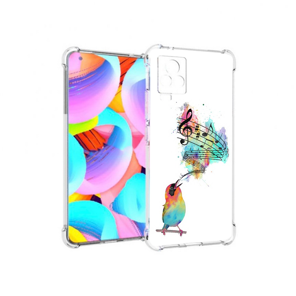 

Чехол MyPads Tocco для Vivo IQOO 7 певчая птичка, Прозрачный, Tocco