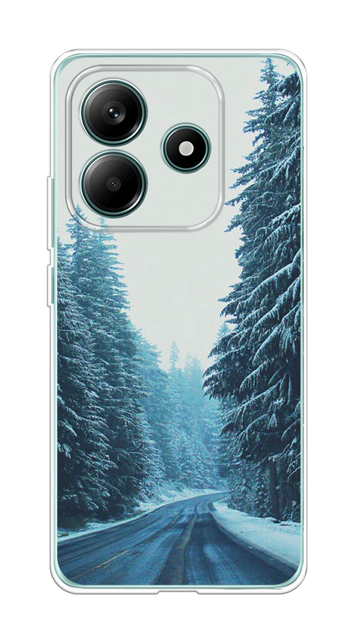 

Чехол на Xiaomi Redmi Note 14 5G Зима 9, Бежевый;голубой;черный, 323850-1