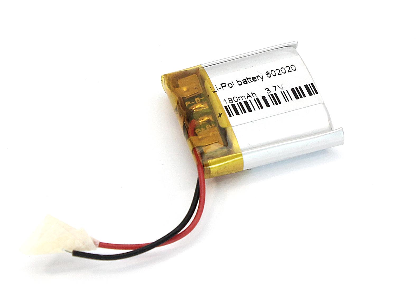 Аккумуляторная батарея OEM Li-Pol 6*20*20мм 2pin 3.7V/180mAh