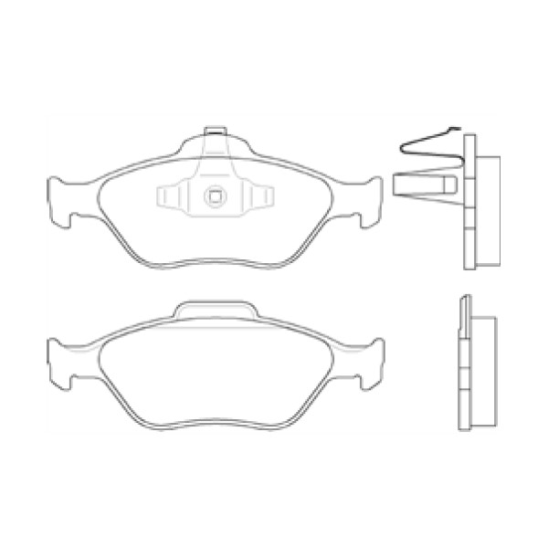 

Тормозные колодки Mando передние mpf10