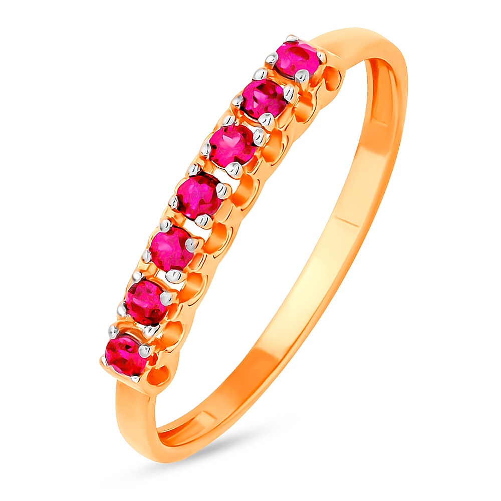 

Кольцо из золота р.  585Gold 101015205, рубин, 101015205