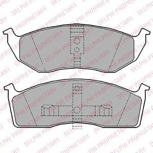 

Тормозные колодки DELPHI дисковые LP1164