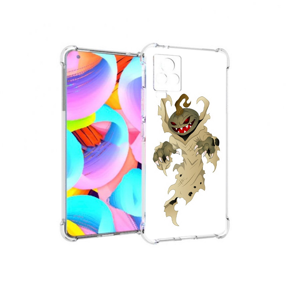 

Чехол MyPads Tocco для Vivo IQOO 7 призрак хэллоуина, Прозрачный, Tocco