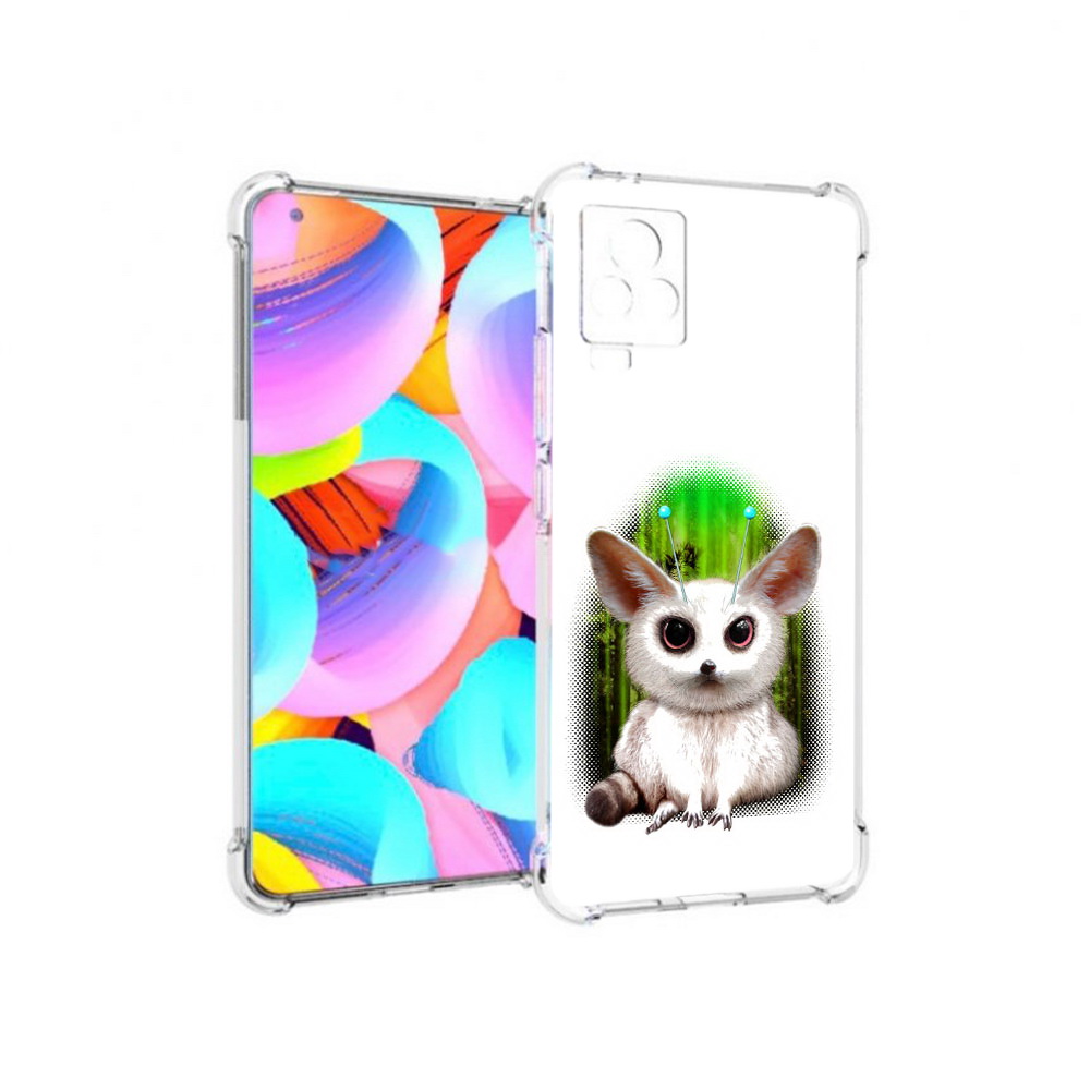

Чехол MyPads Tocco для Vivo IQOO 7 пушистое животное, Прозрачный, Tocco