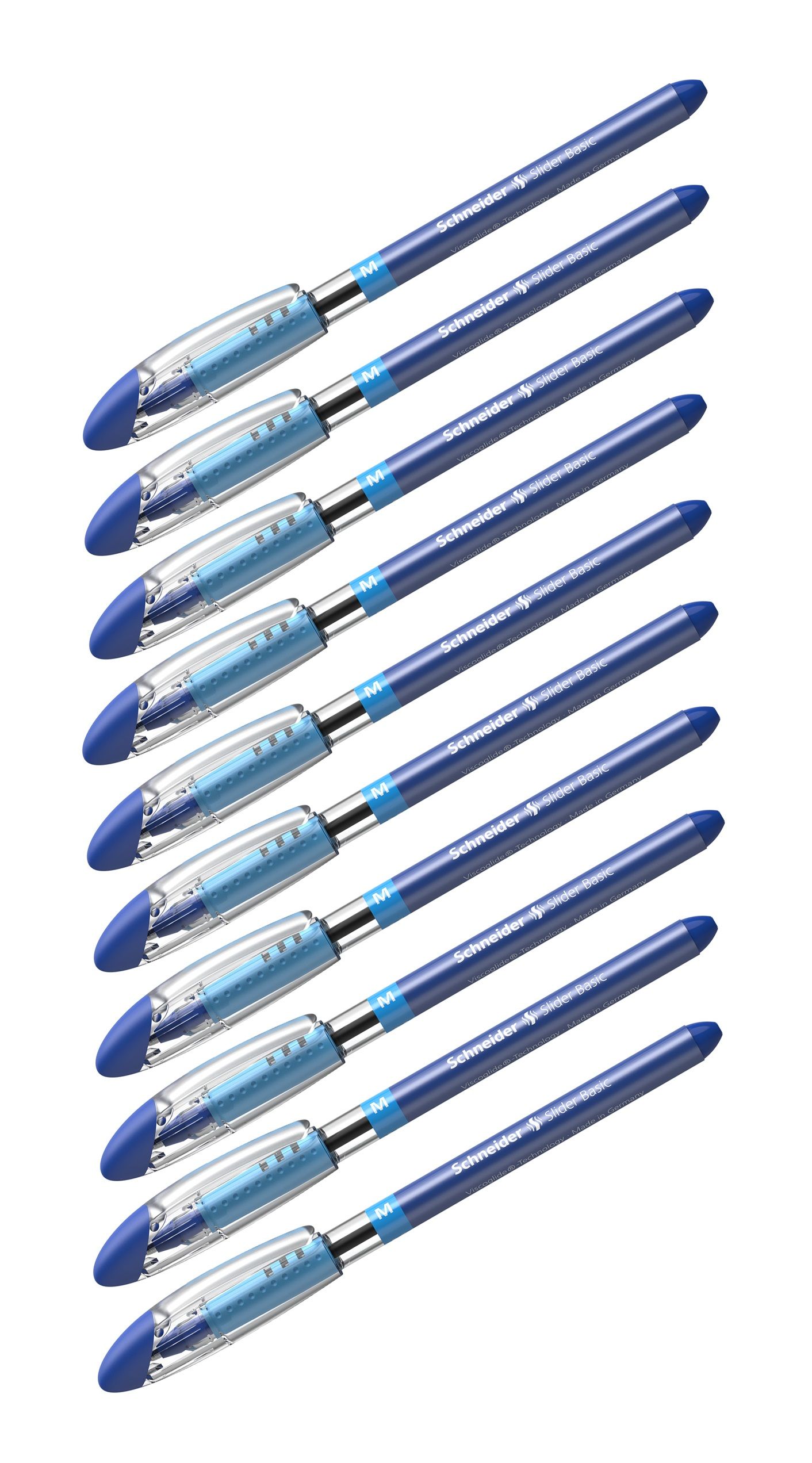 

Набор из 10 шт. Ручка шариковая Schneider Slider Basic синяя, 1,0 мм