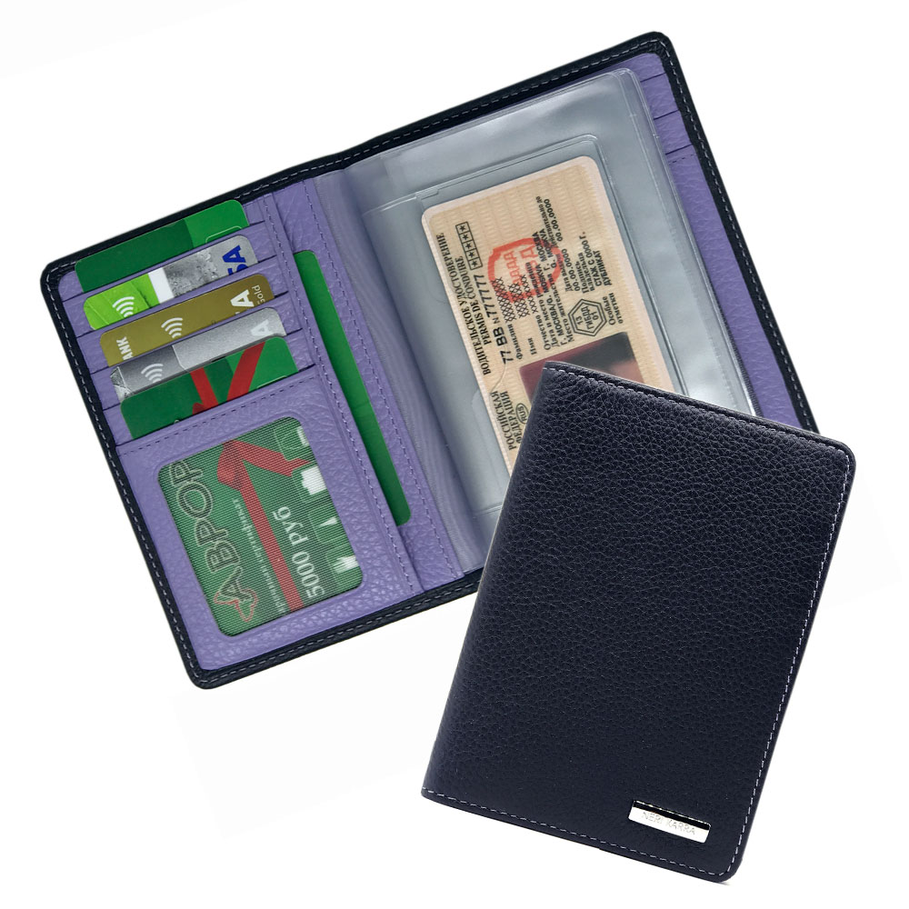 

Обложка для автодокументов женская NERI KARRA 0073 05.07/31 синий, 0073 05.07/31