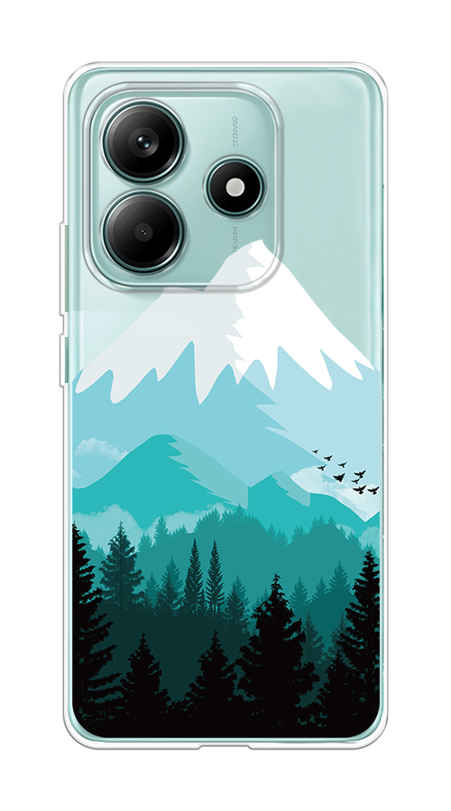 

Чехол на Xiaomi Redmi Note 14 5G Синяя снежная гора, Белый;голубой;бирюзовый, 323850-1