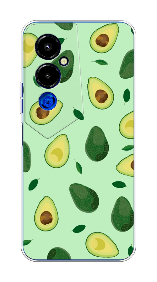 

Чехол на Tecno Pova 4 Pro "Blue avocado", Коричневый;зеленый, 302650-1