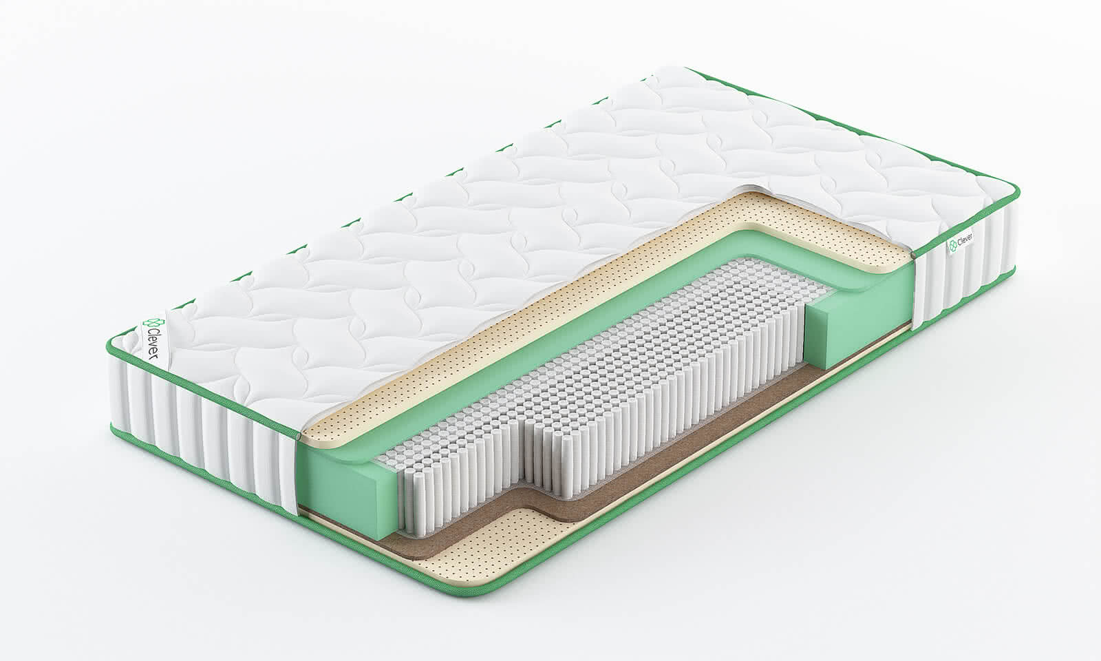 

Матрас Clever Expert S2000 90x180, Белый, CLEVER EXPERT S2000