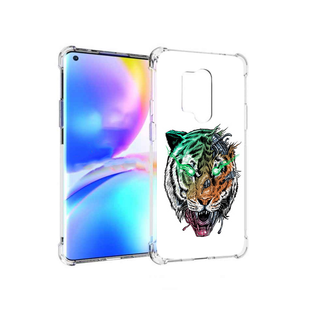 

Чехол MyPads Tocco для OnePlus 8 Pro робо-тигр (PT148281.139.584), Прозрачный, Tocco
