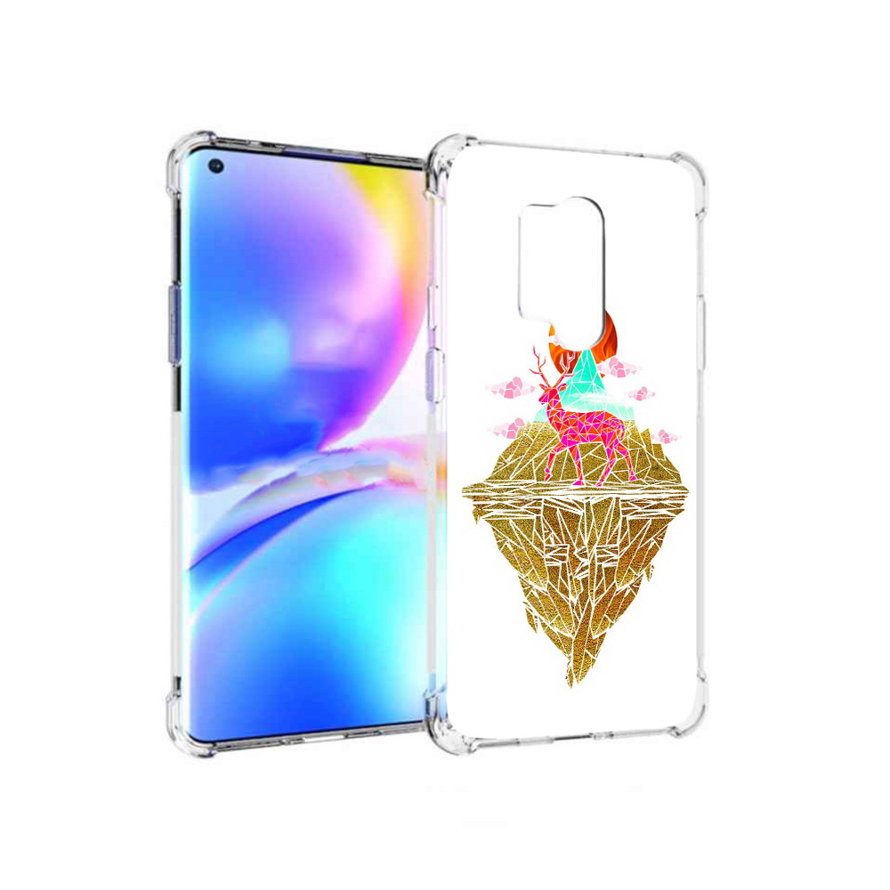 

Чехол MyPads Tocco для OnePlus 8 Pro розовый олень абстракция (PT148281.139.586), Прозрачный, Tocco